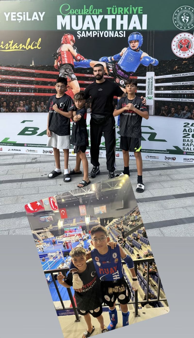 Türkiye Muay Thai Şampiyonası’ndan çocuk sporcular