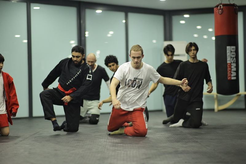 Sambo dersi, dizde teknik çalışması